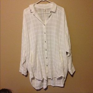 Free people over sized large tee